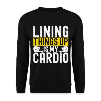 liesenleger floor layer - Unisex Sweatshirt - black - Front - Alina (178cm) & Michal (187cm)