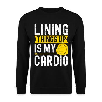 liesenleger floor layer - Unisex Sweatshirt - black - Front - Alina (178cm) & Michal (187cm)