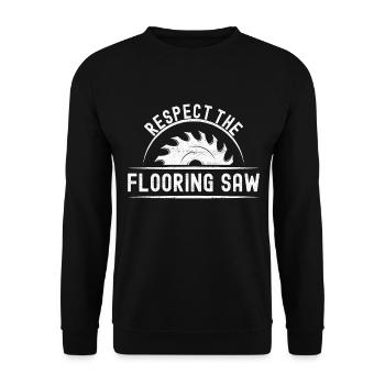 liesenleger floor layer - Unisex Sweatshirt - black - Front - Alina (178cm) & Michal (187cm)