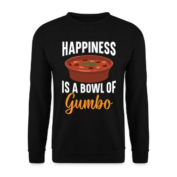 Gumbo Lovers Foodie Louisiane Manger Cuisine Cajun - Sweat-shirt Unisexe - noir - Devant - Alina (178cm) & Michal (187cm)