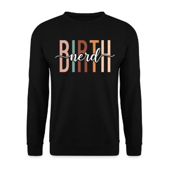 LD Labour And Delivery Nurse - Unisex Sweatshirt - black - Front - Alina (178cm) & Michal (187cm)