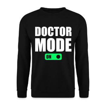 Mode Médecin Activé - Médecin Hospitalier Humour Médical - Sweat-shirt Unisexe - noir - Devant - Alina (178cm) & Michal (187cm)