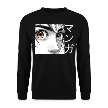 manga style Anime Comics cosplay japan - Unisex Pullover - Schwarz - Vorne - Alina (178cm) & Michal (187cm)