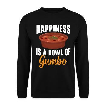 Gumbo Lovers Foodie Louisiane Manger Cuisine Cajun - Sweat-shirt Unisexe - noir - Devant - Alina (178cm) & Michal (187cm)