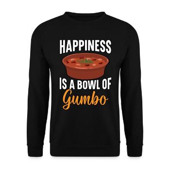 Gumbo Lovers Foodie Louisiane Manger Cuisine Cajun - Sweat-shirt Unisexe - noir - Devant - Alina (178cm) & Michal (187cm)