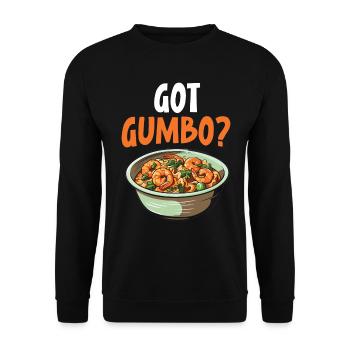 Gumbo Lovers Foodie Louisiane Manger Cuisine Cajun - Sweat-shirt Unisexe - noir - Devant - Alina (178cm) & Michal (187cm)