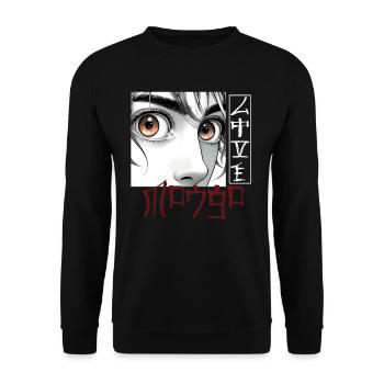 manga style Cosplay Anime Comics - Unisex Pullover - Schwarz - Vorne - Alina (178cm) & Michal (187cm)