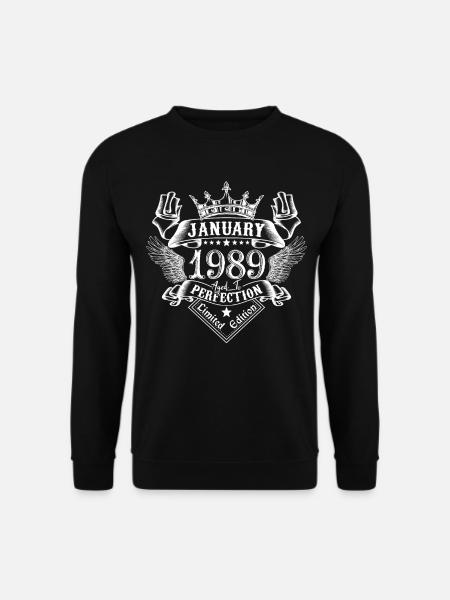 Januar 1989 | Januar 1989 Jubiläum 1989 - Unisex Pullover - Schwarz