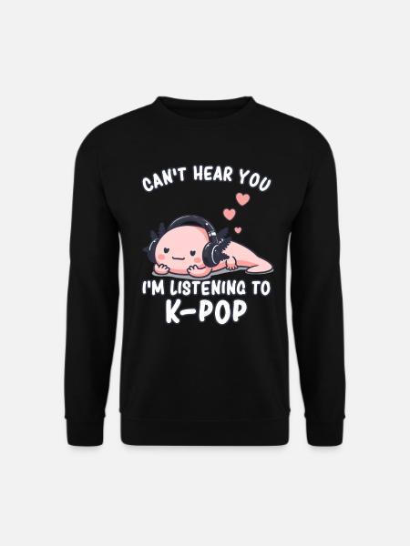 K-Pop KPop Koreanische Musik Axolotl - Unisex Pullover - Schwarz