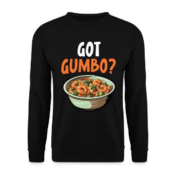 Gumbo Lovers Foodie Louisiane Manger Cuisine Cajun - Sweat-shirt Unisexe - noir - Devant - Alina (178cm) & Michal (187cm)