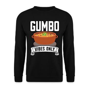 Gumbo Lovers Foodie Louisiane Manger Cuisine Cajun - Sweat-shirt Unisexe - noir - Devant - Alina (178cm) & Michal (187cm)