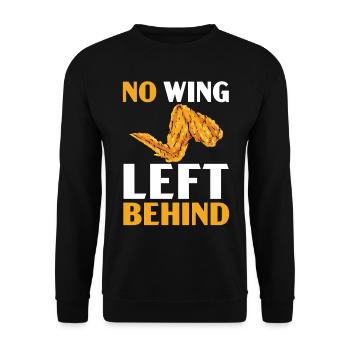 Buffalo Wings Foodie Cuisine Américaine Poulet - Sweat-shirt Unisexe - noir - Devant - Alina (178cm) & Michal (187cm)