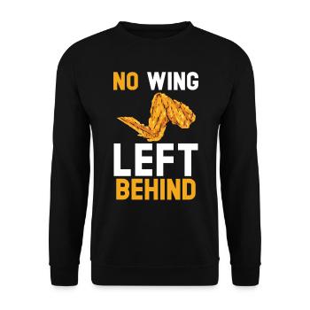 Buffalo Wings Foodie Cuisine Américaine Poulet - Sweat-shirt Unisexe - noir - Devant - Alina (178cm) & Michal (187cm)