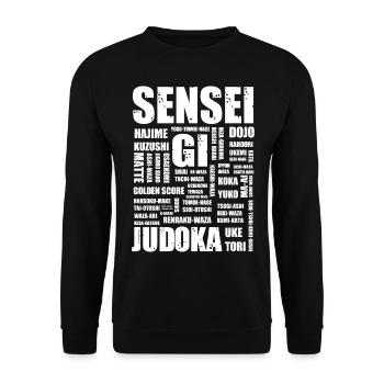 Judo - Sweat-shirt Unisexe - noir - Devant - Alina (178cm) & Michal (187cm)