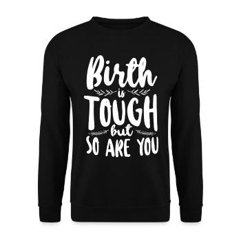 LD Labour And Delivery Nurse - Unisex Sweatshirt - black - Front - Alina (178cm) & Michal (187cm)