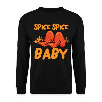 Buffalo Wings Foodie Cuisine Américaine Poulet - Sweat-shirt Unisexe - noir - Devant - Alina (178cm) & Michal (187cm)