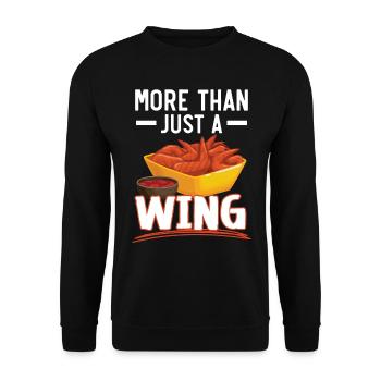 Buffalo Wings Foodie Cuisine Américaine Poulet - Sweat-shirt Unisexe - noir - Devant - Alina (178cm) & Michal (187cm)
