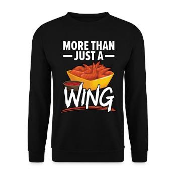 Buffalo Wings Foodie Cuisine Américaine Poulet - Sweat-shirt Unisexe - noir - Devant - Alina (178cm) & Michal (187cm)