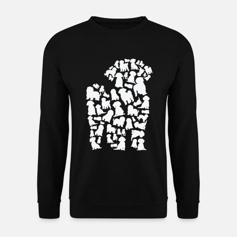 Puddel hund mor puddel far - Unisex sweater - sort