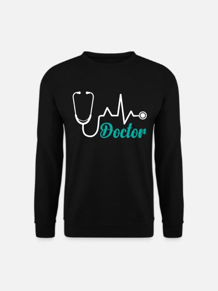 Akutlæge Hospital Læge Læge Stethoscop - Unisex sweater - sort