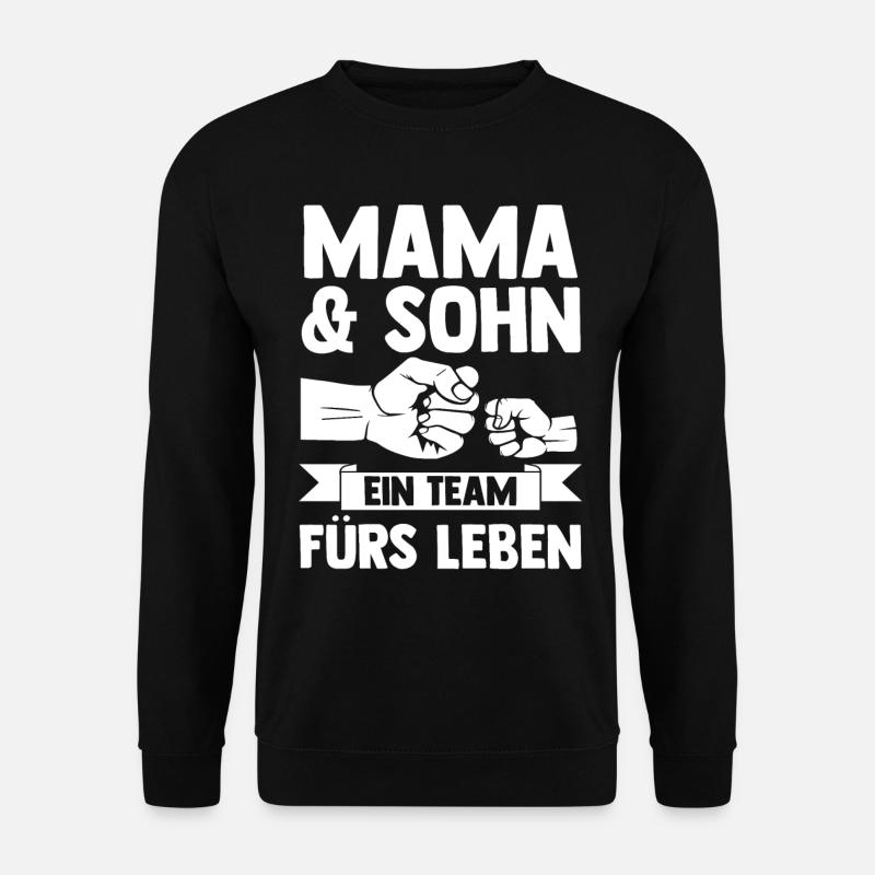 Mutter Muttertag Mama und Sohn - Unisex Pullover - Schwarz