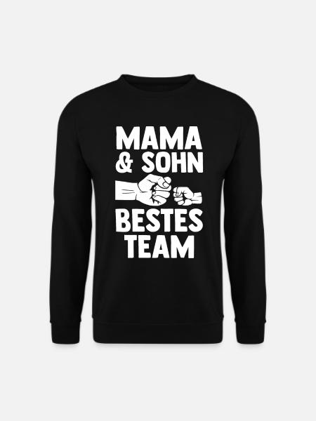Mutter Muttertag Mama und Sohn - Unisex Pullover - Schwarz