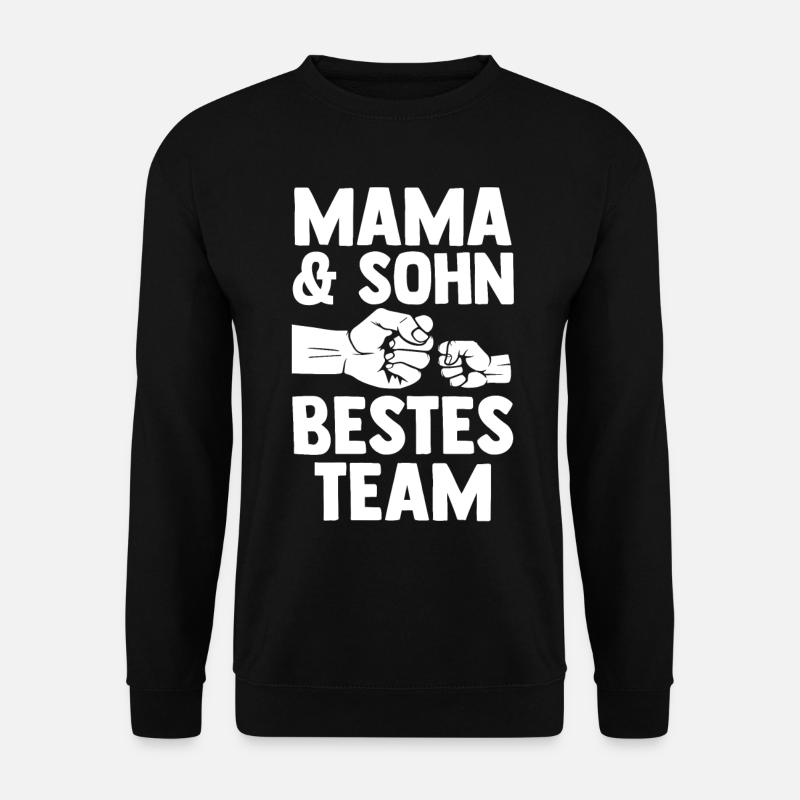 Mutter Muttertag Mama und Sohn - Unisex Pullover - Schwarz