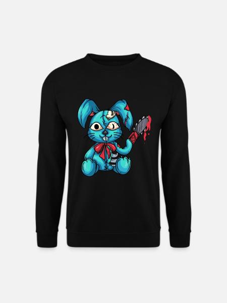 Hasen Dämon Gothic Kawaii - Unisex Pullover - Schwarz