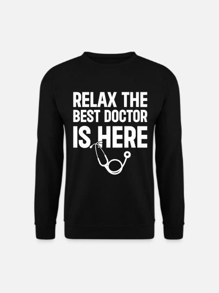 Sjove læge citater - Emergency Doctor Hospital Do - Unisex sweater - sort