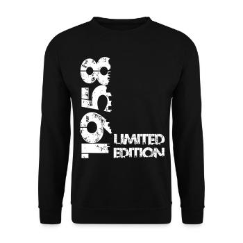 Limited Edition 1958 - Unisex Pullover - Schwarz - Vorne - Alina (178cm) & Michal (187cm)