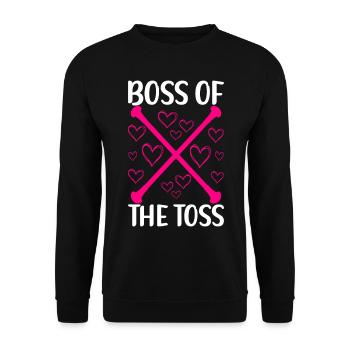 Majorette Gymnastics Majorettes Baton Twirling - Unisex Sweatshirt - black - Front - Alina (178cm) & Michal (187cm)