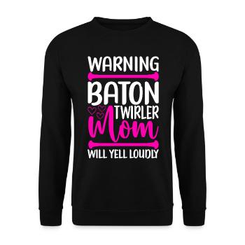 Majorette Gymnastics Majorettes Baton Twirling - Unisex Sweatshirt - black - Front - Alina (178cm) & Michal (187cm)