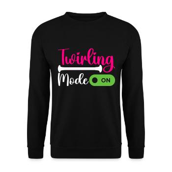 Majorette Gymnastics Majorettes Baton Twirling - Unisex Sweatshirt - black - Front - Alina (178cm) & Michal (187cm)