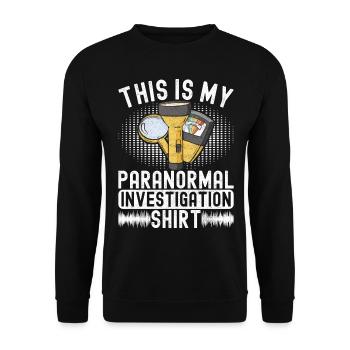 Enquêteur paranormal Chasse aux fantômes - Sweat-shirt Unisexe - noir - Devant - Alina (178cm) & Michal (187cm)