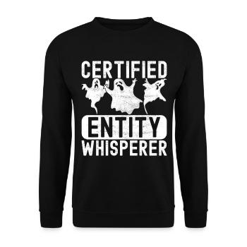 Paranormaler Ermittler Geister Jagen - Unisex Pullover - Schwarz - Vorne - Alina (178cm) & Michal (187cm)