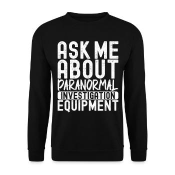 Enquêteur paranormal Chasse aux fantômes - Sweat-shirt Unisexe - noir - Devant - Alina (178cm) & Michal (187cm)