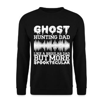 Paranormaler Ermittler Geister Jagen - Unisex Pullover - Schwarz - Vorne - Alina (178cm) & Michal (187cm)