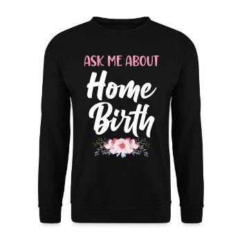 Infirmière spécialisée dans le travail et l’accouchement - Sweat-shirt Unisexe - noir - Devant - Alina (178cm) & Michal (187cm)
