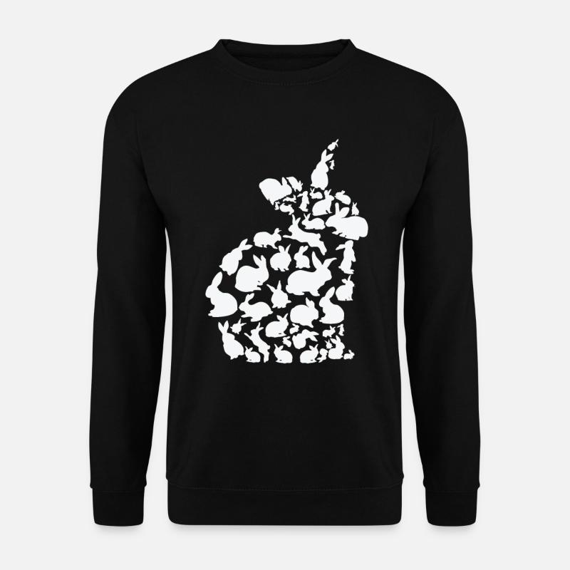 Kaninchen Haustier Tier Kaninchen Kaninchen Hase - Unisex Pullover - Schwarz