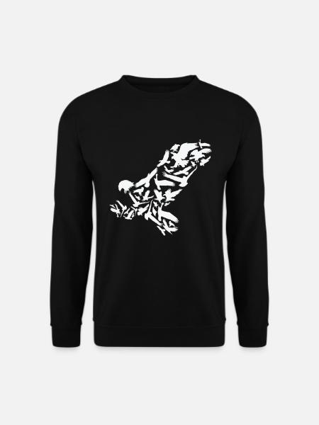 Adler Raubvogel Adler Silhouette - Unisex Pullover - Schwarz