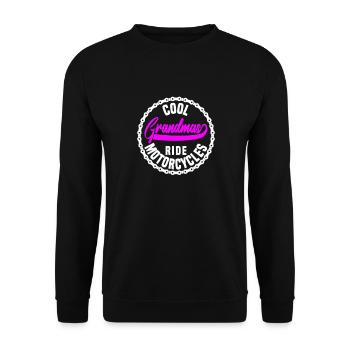 Des mamies cool font de la moto - Sweat-shirt Unisexe - noir - Devant - Alina (178cm) & Michal (187cm)