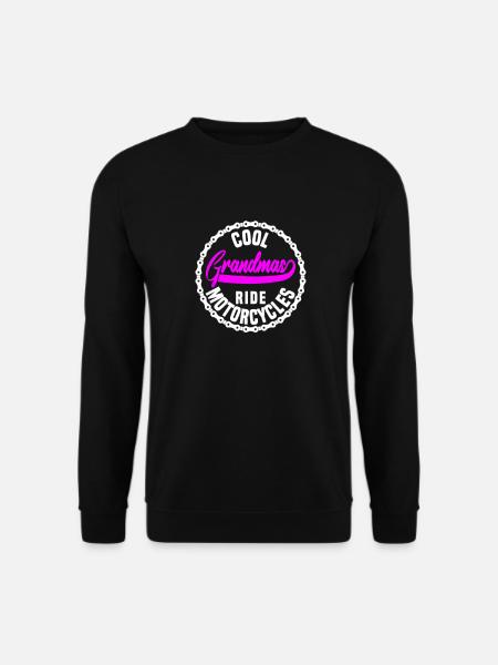 Coole Omas fahren Motorrad - Unisex Pullover - Schwarz