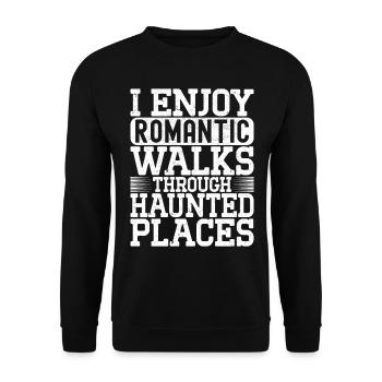 Enquêteur paranormal Chasse aux fantômes - Sweat-shirt Unisexe - noir - Devant - Alina (178cm) & Michal (187cm)