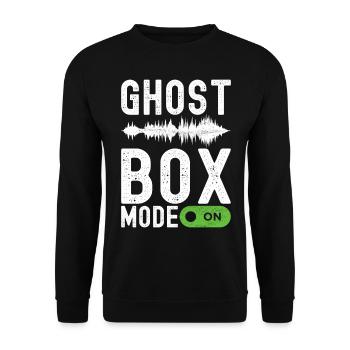 Paranormaler Ermittler Geister Jagen - Unisex Pullover - Schwarz - Vorne - Alina (178cm) & Michal (187cm)