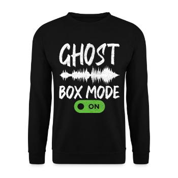 Paranormaler Ermittler Geister Jagen - Unisex Pullover - Schwarz - Vorne - Alina (178cm) & Michal (187cm)
