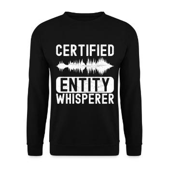 Paranormaler Ermittler Geister Jagen - Unisex Pullover - Schwarz - Vorne - Alina (178cm) & Michal (187cm)