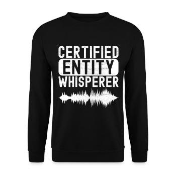 Paranormaler Ermittler Geister Jagen - Unisex Pullover - Schwarz - Vorne - Alina (178cm) & Michal (187cm)