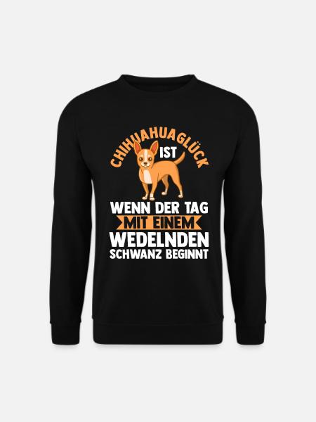 Hund Chihuahua - Unisex Pullover - Schwarz