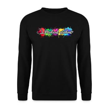 Etudiant en médecine - Etudiant en médecine Docteur en médecine - Sweat-shirt Unisexe - noir - Devant - Alina (178cm) & Michal (187cm)