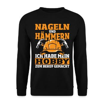 Mechaniker Mechanik Auto Reparatur Geburtstag Idee - Unisex Pullover - Schwarz - Vorne - Alina (178cm) & Michal (187cm)